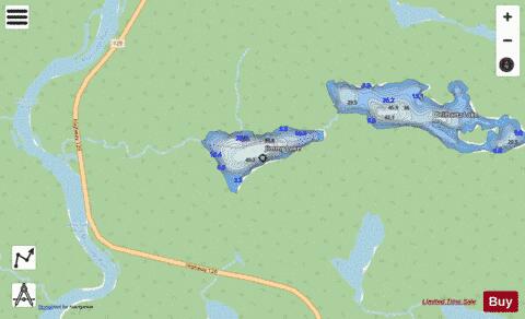 Jimmy Lake depth contour Map - i-Boating App - Streets