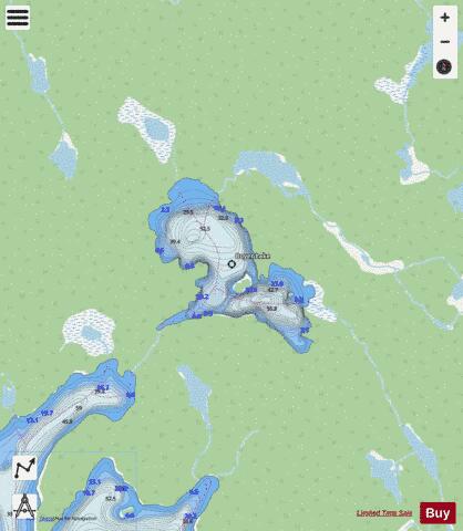 Boyer Lake depth contour Map - i-Boating App - Streets