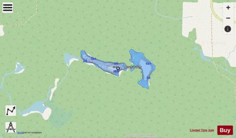 Brock Lakes depth contour Map - i-Boating App - Streets