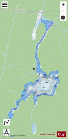 Flamingo Lake depth contour Map - i-Boating App - Streets