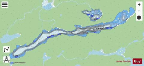 Izaak Lake depth contour Map - i-Boating App - Streets