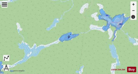 Rioux Lake 6 depth contour Map - i-Boating App - Streets