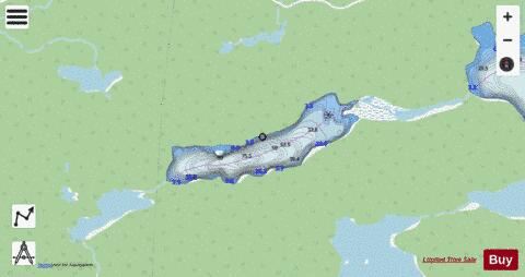Rioux Lake 28 depth contour Map - i-Boating App - Streets