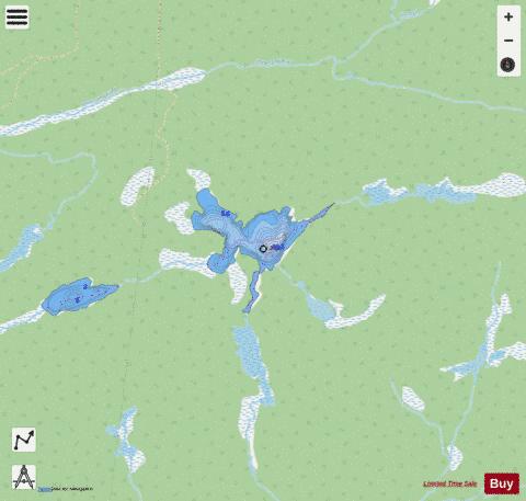 Wye Lake depth contour Map - i-Boating App - Streets