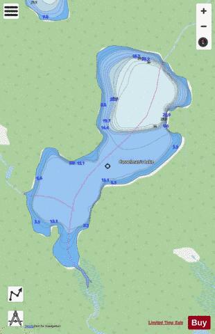 Casselman's Lake depth contour Map - i-Boating App - Streets
