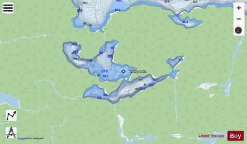 Hyslop Lake depth contour Map - i-Boating App - Streets