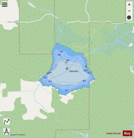 Alma Lake depth contour Map - i-Boating App - Streets