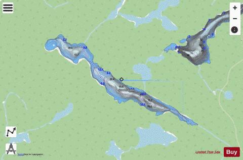 Stover Lake depth contour Map - i-Boating App - Streets