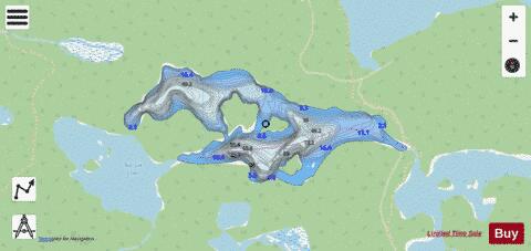 Narvik Lake depth contour Map - i-Boating App - Streets