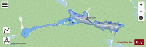 Rainy Lake depth contour Map - i-Boating App - Streets