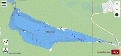 Cataract Lake depth contour Map - i-Boating App - Streets