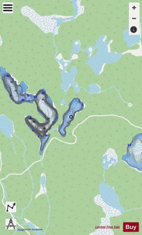 Pinepark Lake depth contour Map - i-Boating App - Streets