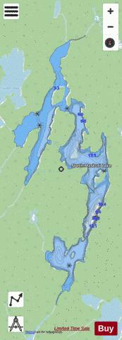 North Maskuti Lake depth contour Map - i-Boating App - Streets