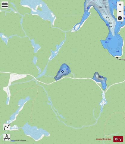 Gibby Lake depth contour Map - i-Boating App - Streets