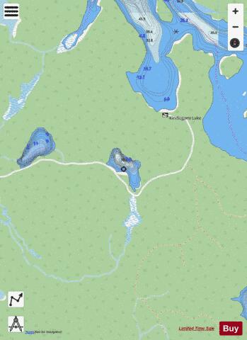 Runaway Lake depth contour Map - i-Boating App - Streets