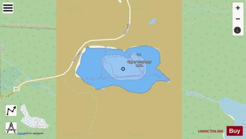 Upper Cranberry Lake depth contour Map - i-Boating App - Streets