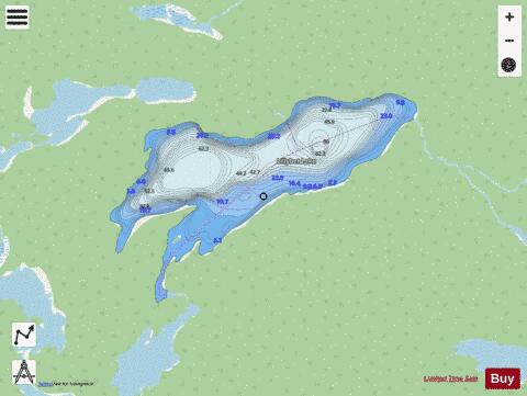 Lillybet Lake depth contour Map - i-Boating App - Streets