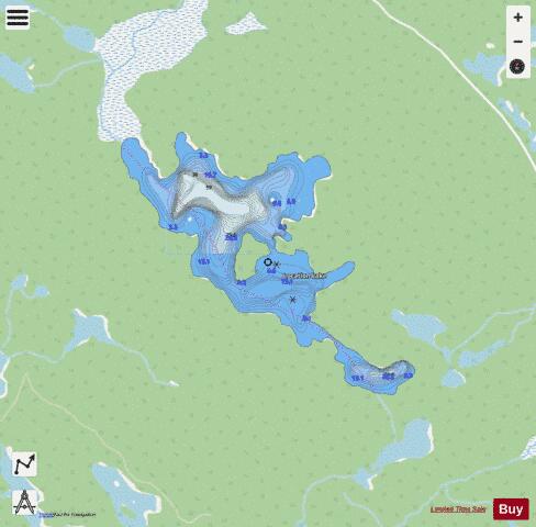 Location Lake depth contour Map - i-Boating App - Streets