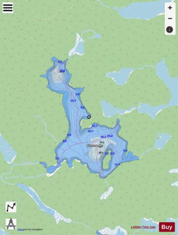 Bierce Lake depth contour Map - i-Boating App - Streets