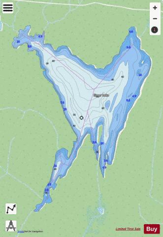 Elmer Lake depth contour Map - i-Boating App - Streets