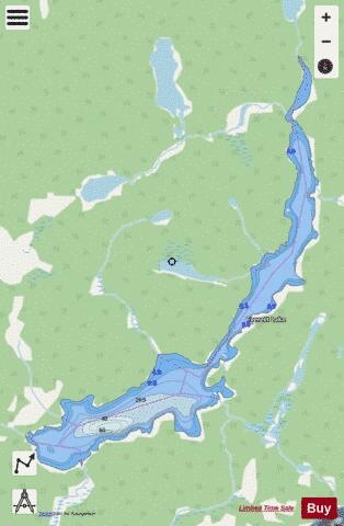 Everett Lake depth contour Map - i-Boating App - Streets