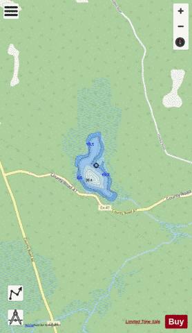 Lanes Lake depth contour Map - i-Boating App - Streets
