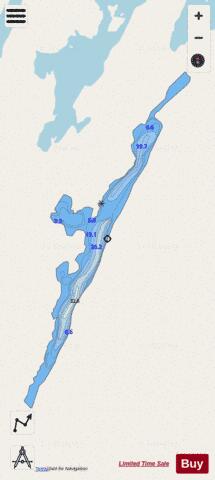Unnamed 14 depth contour Map - i-Boating App - Streets