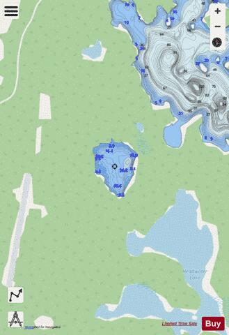 Corkill Lake 19 depth contour Map - i-Boating App - Streets