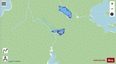 Montrose Lake 37 depth contour Map - i-Boating App - Streets