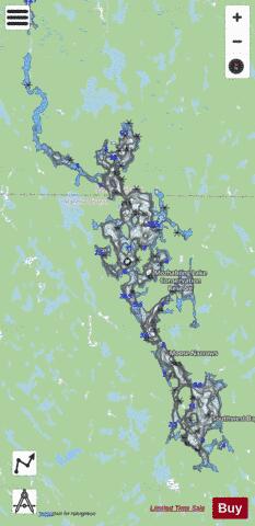 Mozhabong Lake depth contour Map - i-Boating App - Streets