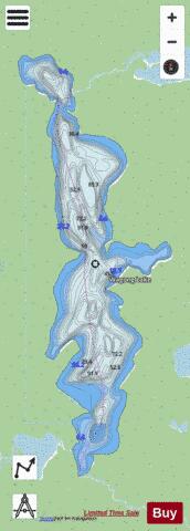 Wagong Lake depth contour Map - i-Boating App - Streets