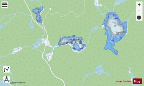 Little Cedar Lake depth contour Map - i-Boating App - Streets