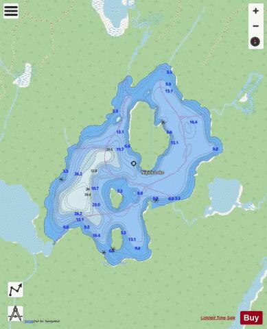 Nigick Lake depth contour Map - i-Boating App - Streets