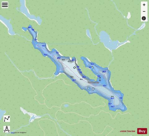 Toobee Lake depth contour Map - i-Boating App - Streets