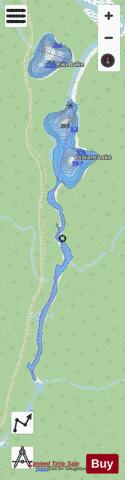 Distant Lake depth contour Map - i-Boating App - Streets