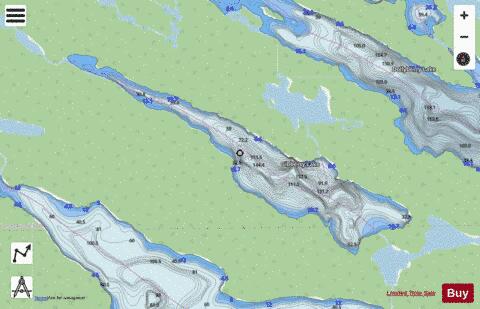 Gibberry Lake depth contour Map - i-Boating App - Streets