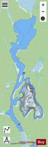 Kenda Lake depth contour Map - i-Boating App - Streets