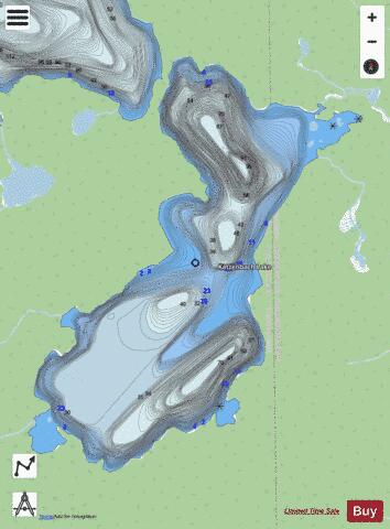 Katzenbach Lake depth contour Map - i-Boating App - Streets