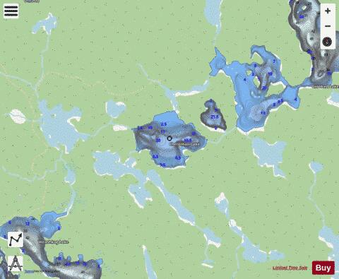 Christman L. depth contour Map - i-Boating App - Streets
