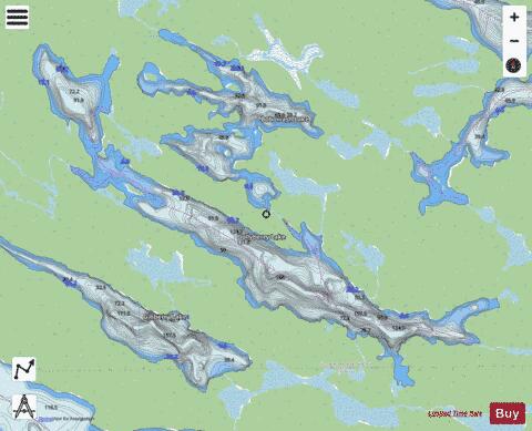 Dollyberry Lake depth contour Map - i-Boating App - Streets