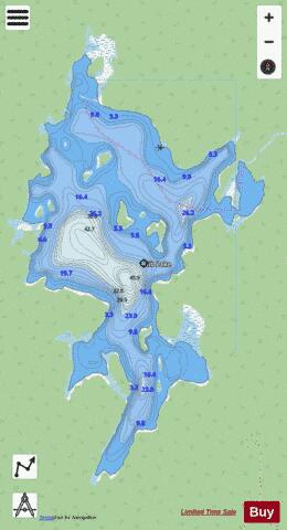 Gib Lake depth contour Map - i-Boating App - Streets