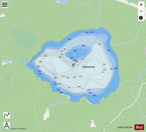 Gullbeak Lake depth contour Map - i-Boating App - Streets