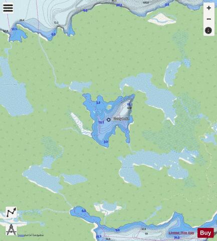 Gusty Lake depth contour Map - i-Boating App - Streets