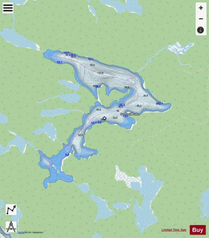 Samreid Lake depth contour Map - i-Boating App - Streets