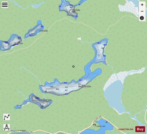 Stewleen Lake depth contour Map - i-Boating App - Streets