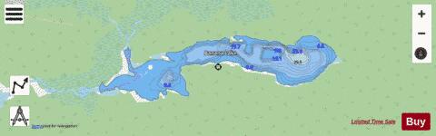 Banana Lake depth contour Map - i-Boating App - Streets