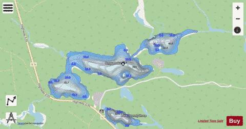 Ompa Lake depth contour Map - i-Boating App - Streets