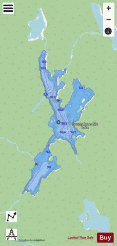 Twentythree Mile Lake depth contour Map - i-Boating App - Streets