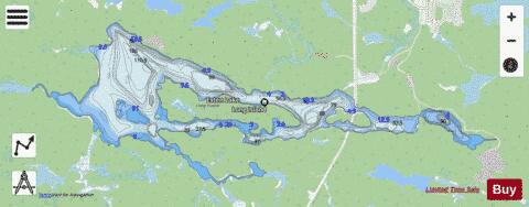 Esten Lake depth contour Map - i-Boating App - Streets