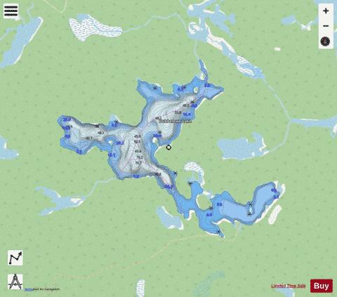 Dubbelewe Lake depth contour Map - i-Boating App - Streets